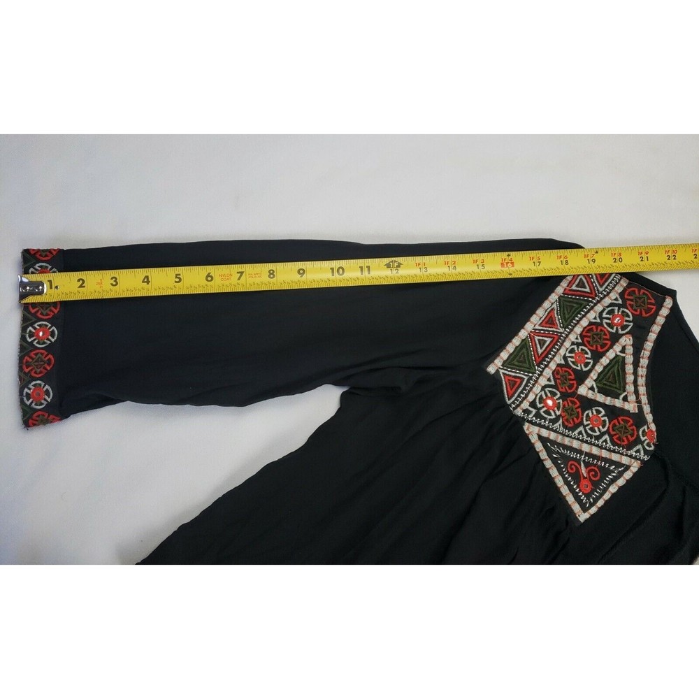 Anandas Collection - Open Front Boho Peasant Embr… - image 8